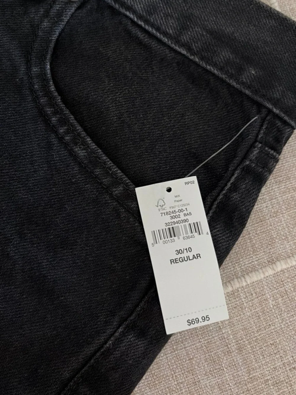GAP Black Denim Jean Shorts